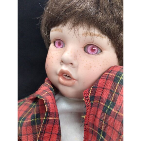 Vintage Radio Flyer Danbury Mint Porcelain 12" Doll  ONLY Replacement Doll - Picture 2 of 12